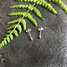 Load image into Gallery viewer, Tiny Silver Stud Earrings - Silver Studs