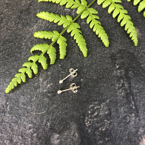 Tiny Silver Stud Earrings - Silver Studs