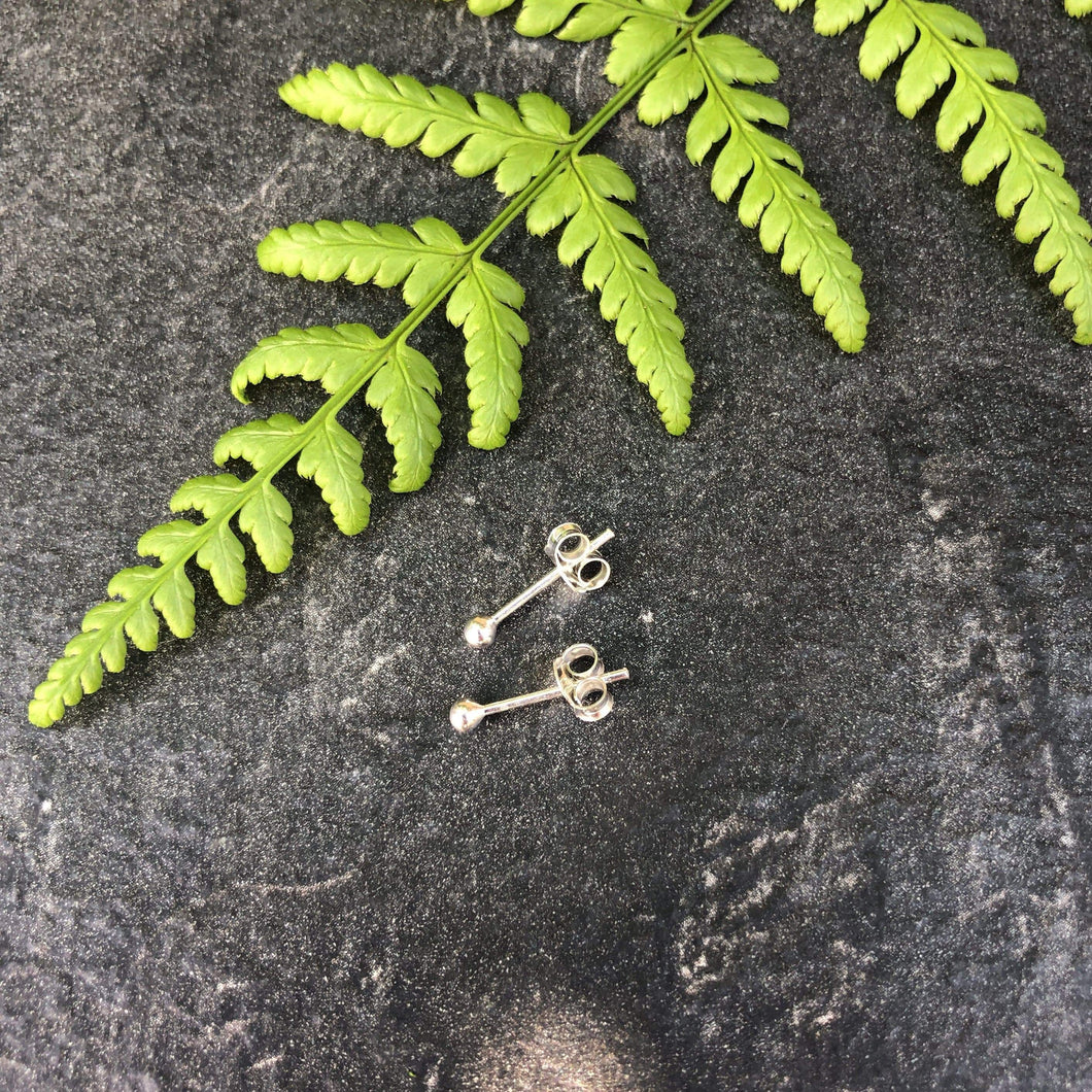 Tiny Silver Stud Earrings - Silver Studs